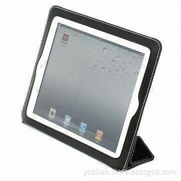 Fashionable Case for Apple's iPad 2, Made of 100% Genuine Leather with Sleep Function